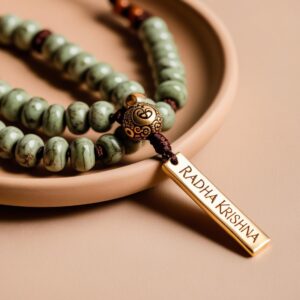 Tulsi Mala with Radha Krishna Name - Image 2